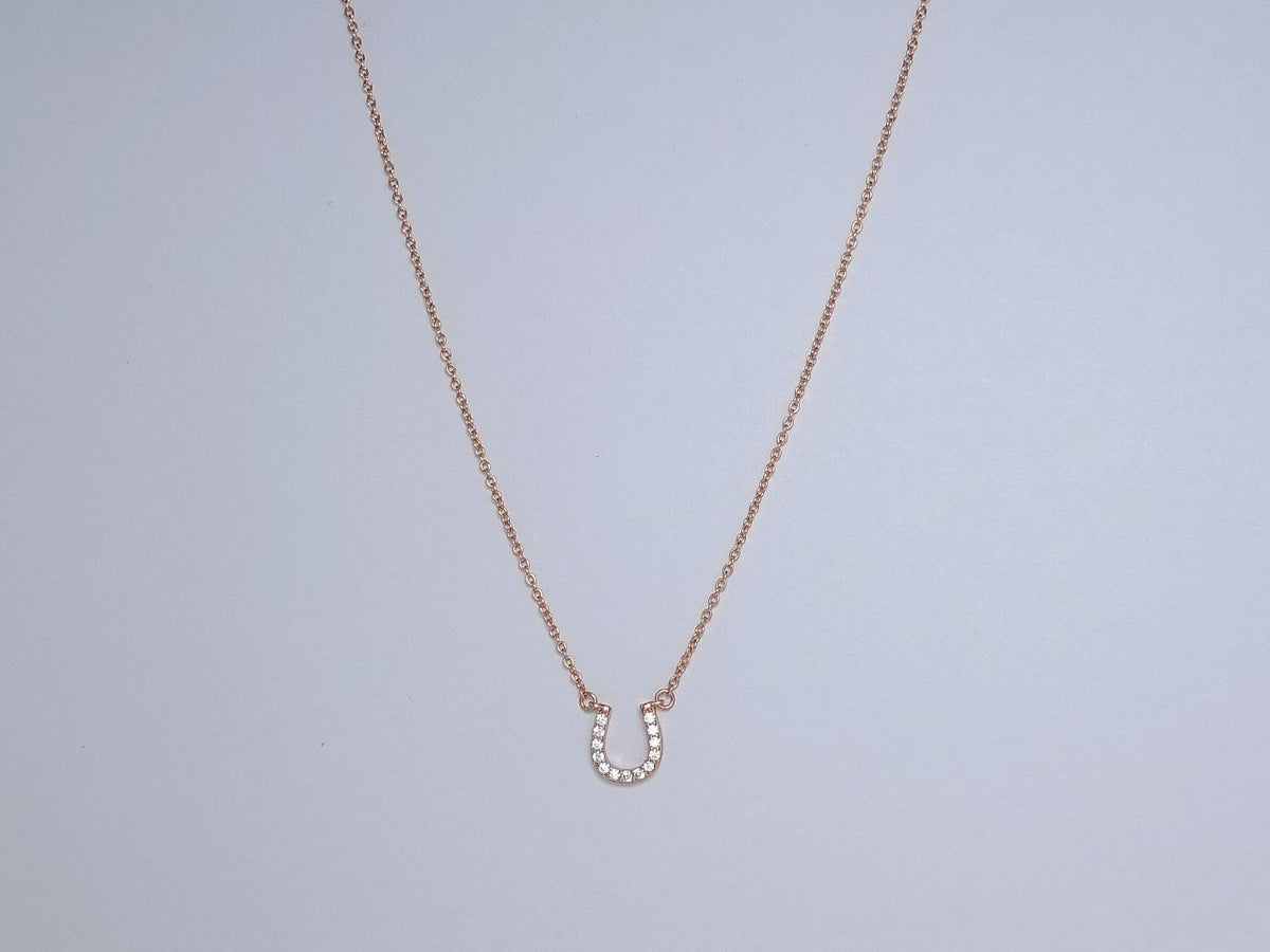 [Eterna Jewels]U PEDANT DIAMOND NECKLACE