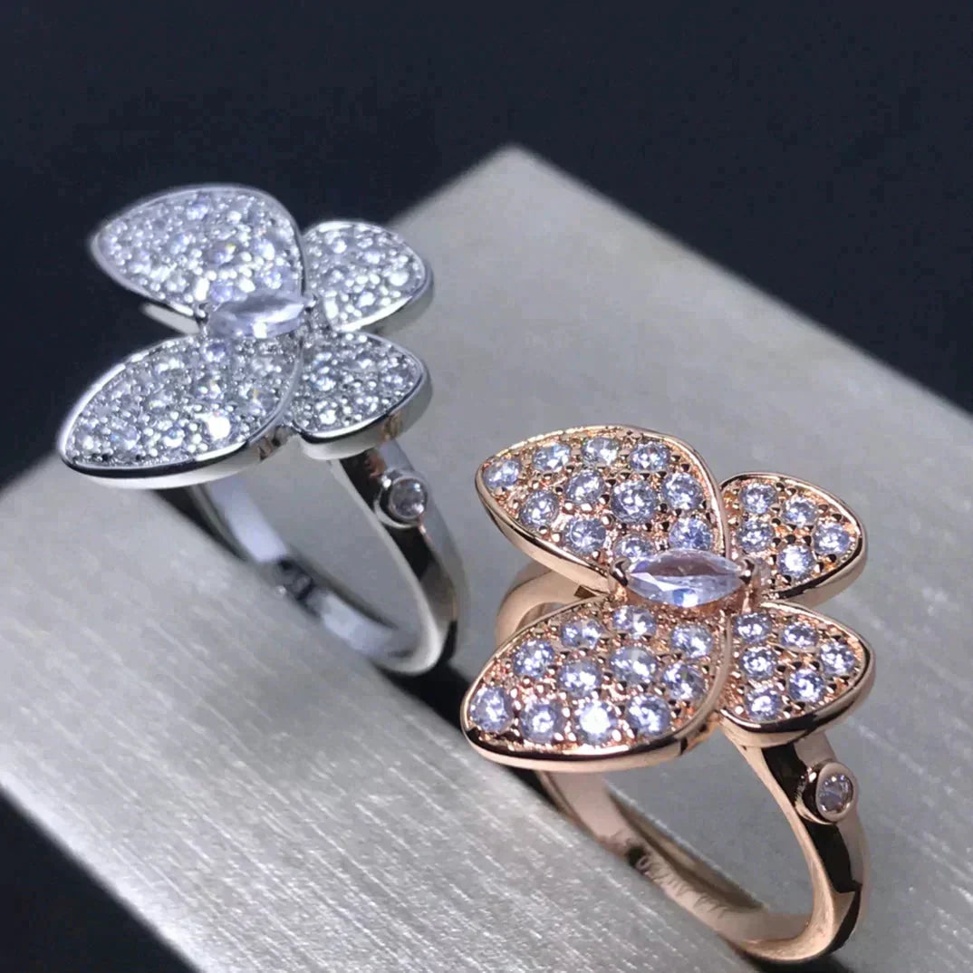 [Eterna Jewels]BUTTERFLY PINK GOLD DIAMOND RING