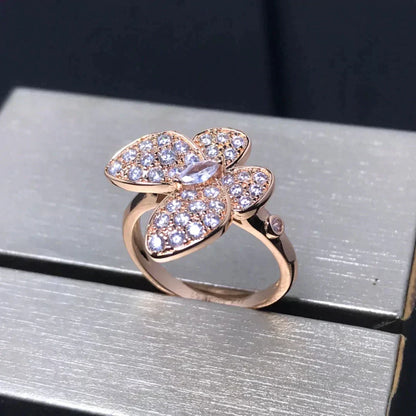 [Eterna Jewels]BUTTERFLY PINK GOLD DIAMOND RING