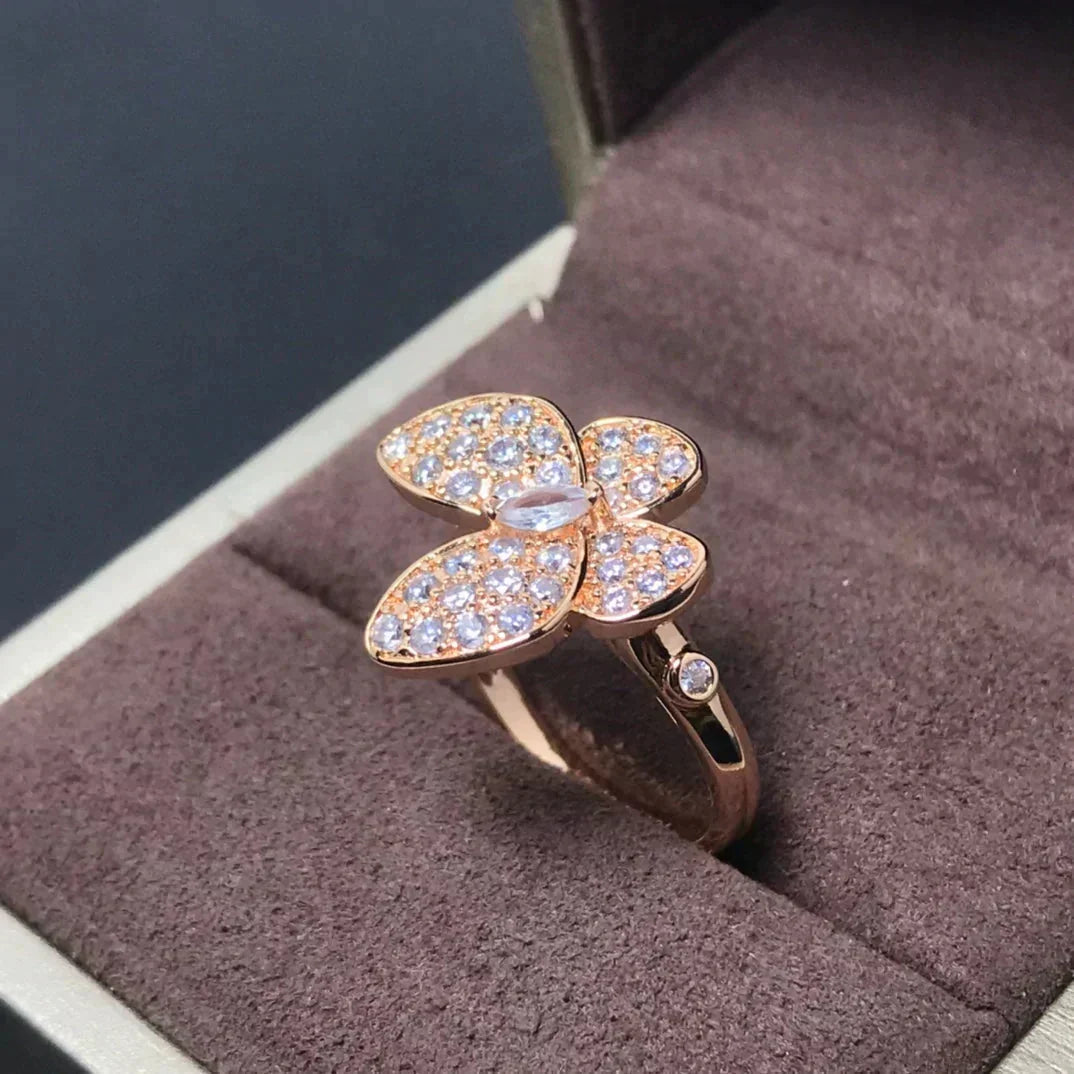 [Eterna Jewels]BUTTERFLY PINK GOLD DIAMOND RING