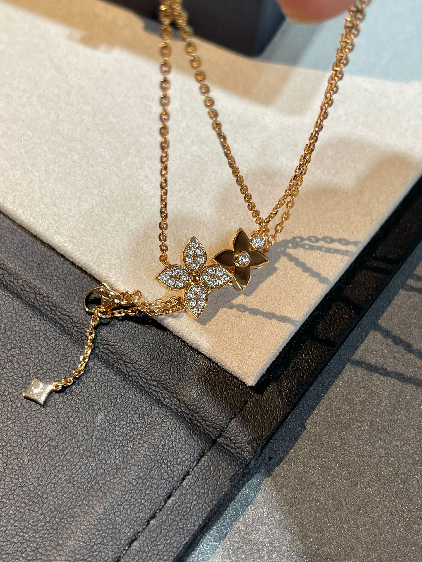 [Eterna Jewels]STAR BLOSSOM NECKLACE PINK GOLD DIAMONDS