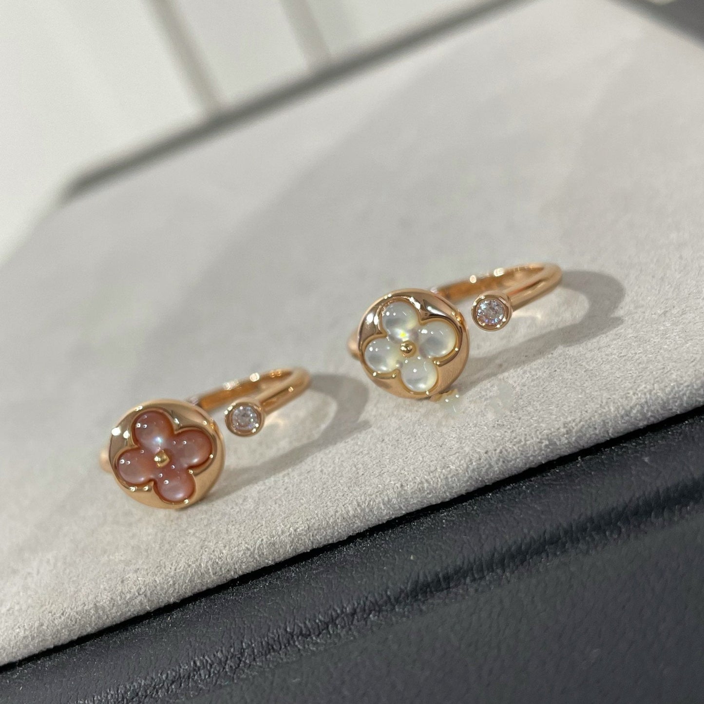 [Eterna Jewels]SUN 1 DIAMOND PINK MOP RING