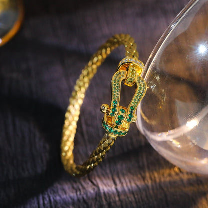 [Eterna Jewels]FORCE 10 GOLD GREEN DIAMOND PAVED