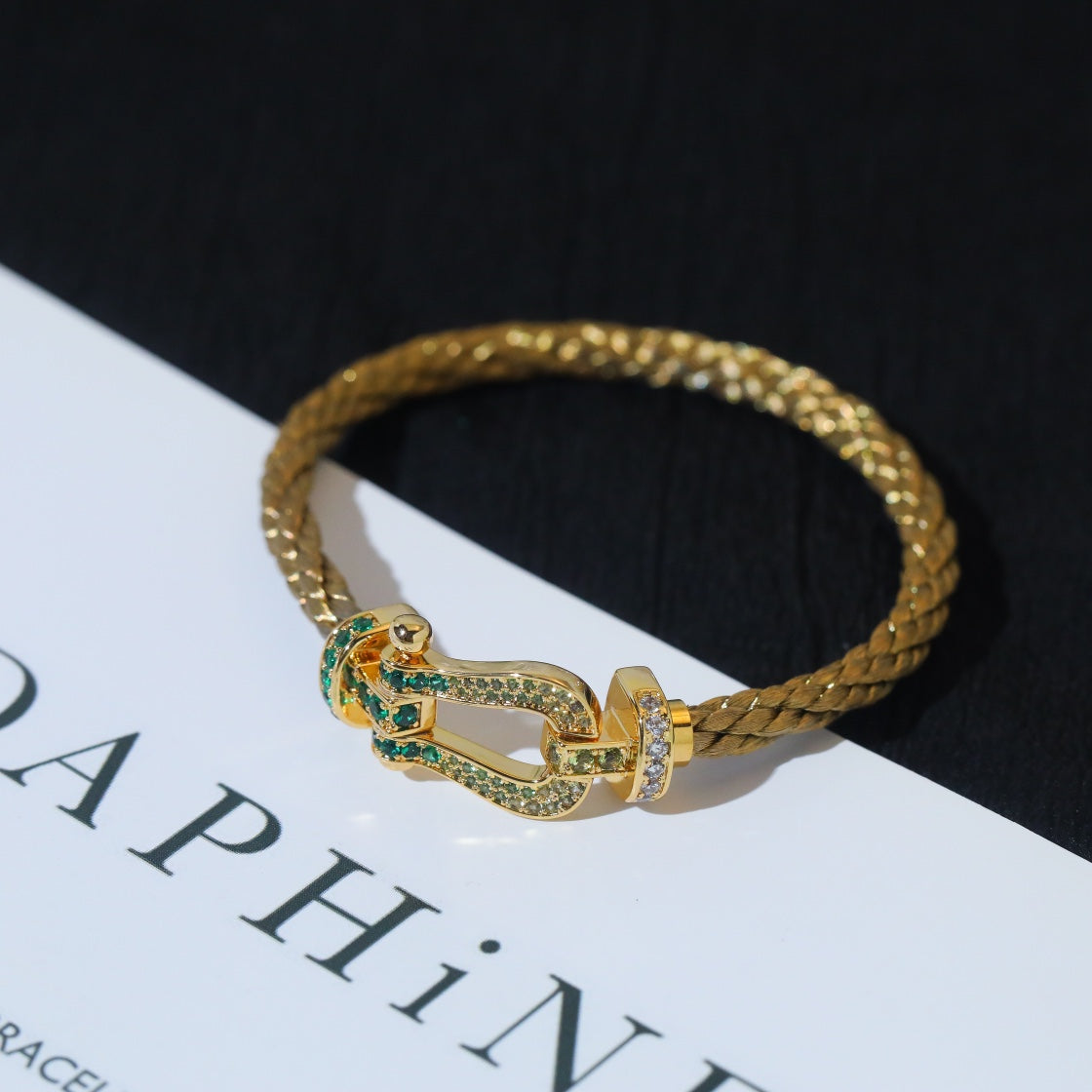 [Eterna Jewels]FORCE 10 GOLD GREEN DIAMOND PAVED