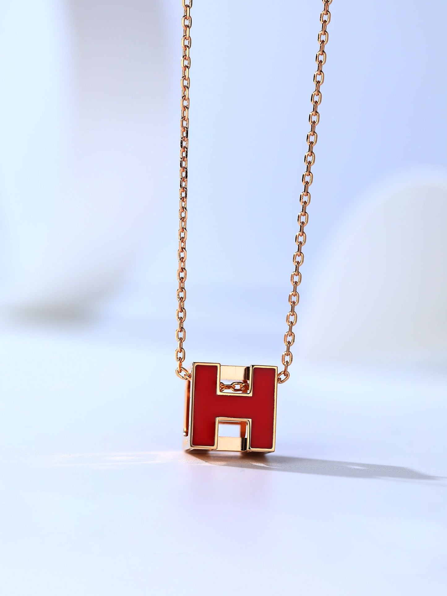 [Eterna Jewels]H CAGE PINK GOLD NECKLACE