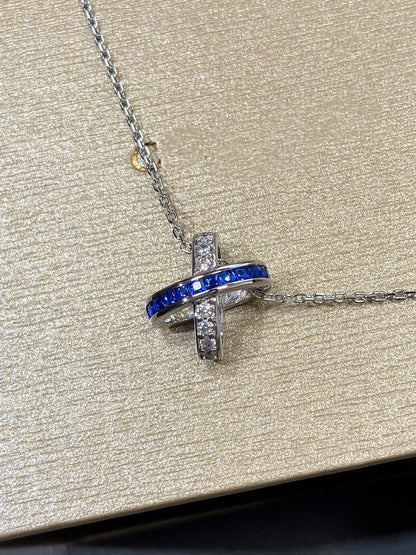 [Eterna Jewels]LIENS DIAMOND SILVER NECKLACE
