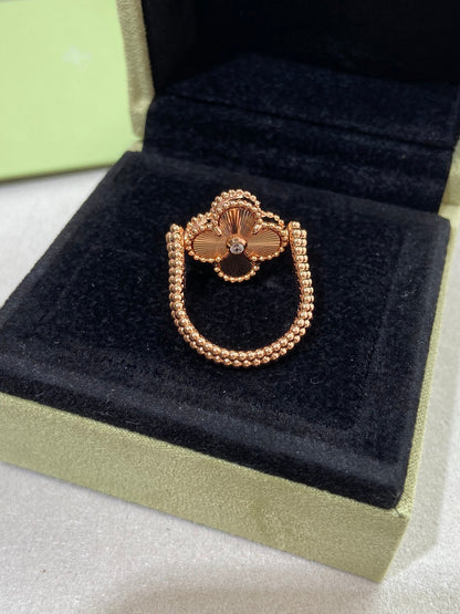 [Eterna Jewels]CLOVER RIVERSIBLE ROSE GOLD RING