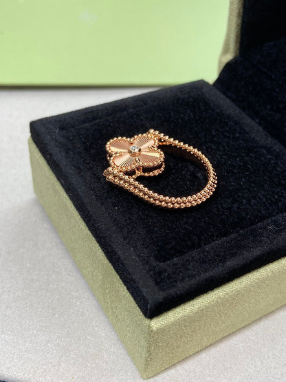 [Eterna Jewels]CLOVER RIVERSIBLE ROSE GOLD RING