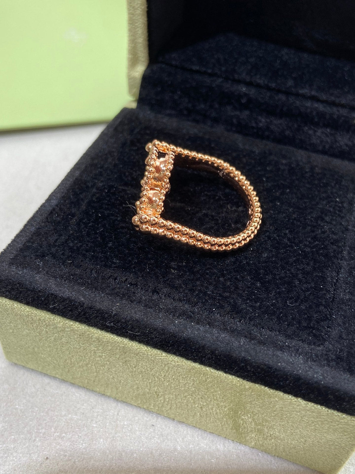[Eterna Jewels]CLOVER RIVERSIBLE ROSE GOLD RING