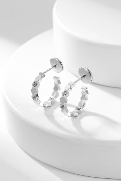 [Eterna Jewels]BEE LOVE DIAMOND HOOP EARRINGS