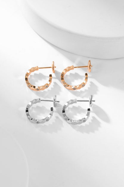[Eterna Jewels]BEE LOVE DIAMOND HOOP EARRINGS