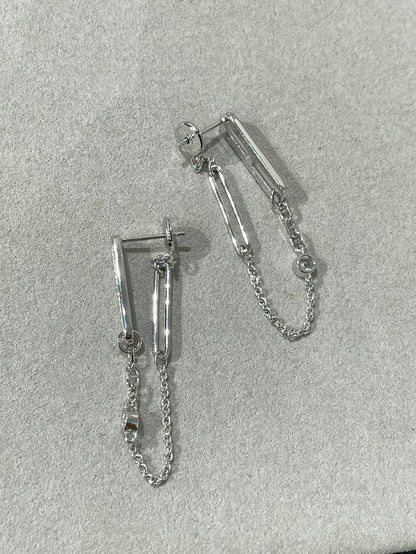 [Eterna Jewels]CHAINE CHAOS DIAMOND DROP EARRINGS