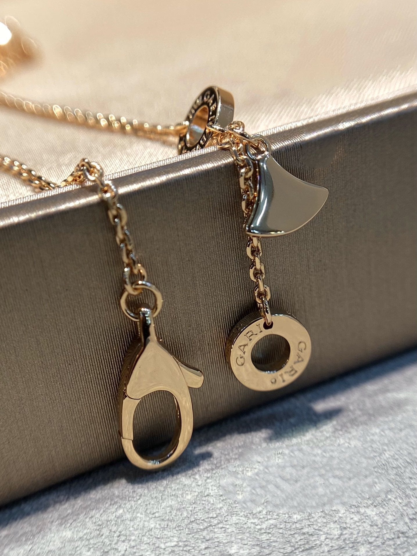 [Eterna Jewels]DREAM MOP DIAMOND PAVED PINK GOLD NECKLACE