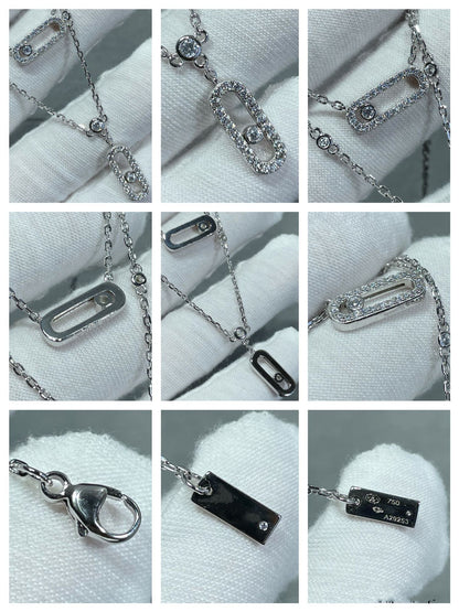 [Eterna Jewels]MOVE 2 ROW DIAMOND NECKLACE