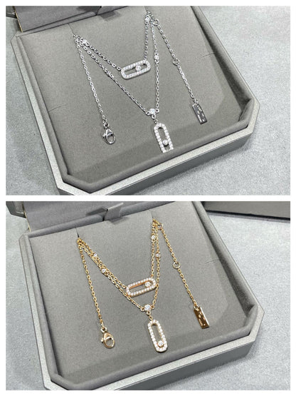[Eterna Jewels]MOVE 2 ROW DIAMOND NECKLACE