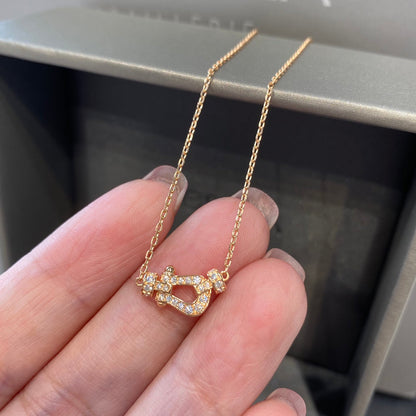 [Eterna Jewels]FORCE 10 DIAMOND PINK GOLD NECKLACE MINI MODEL