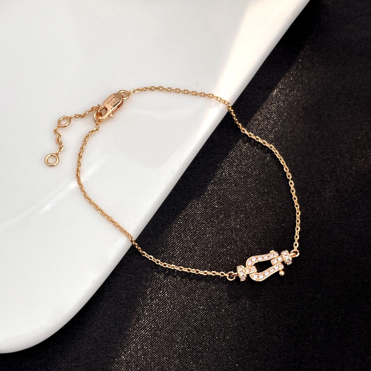 [Eterna Jewels]FORCE 10 FULL DIAMOND BUCKLE CHAIN LINK MINI MODEL