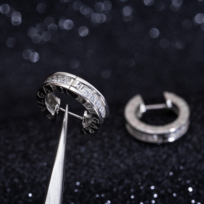 [Eterna Jewels]ZERO 1 MINI SILVER DIAMOND EARRINGS
