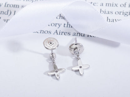 [Eterna Jewels]VIDYLLE SILVER DIAMOND MINI DROP EARRINGS