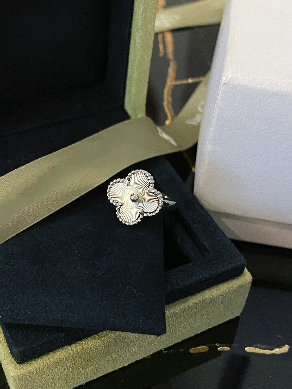 [Eterna Jewels]CLOVER SILVER RING