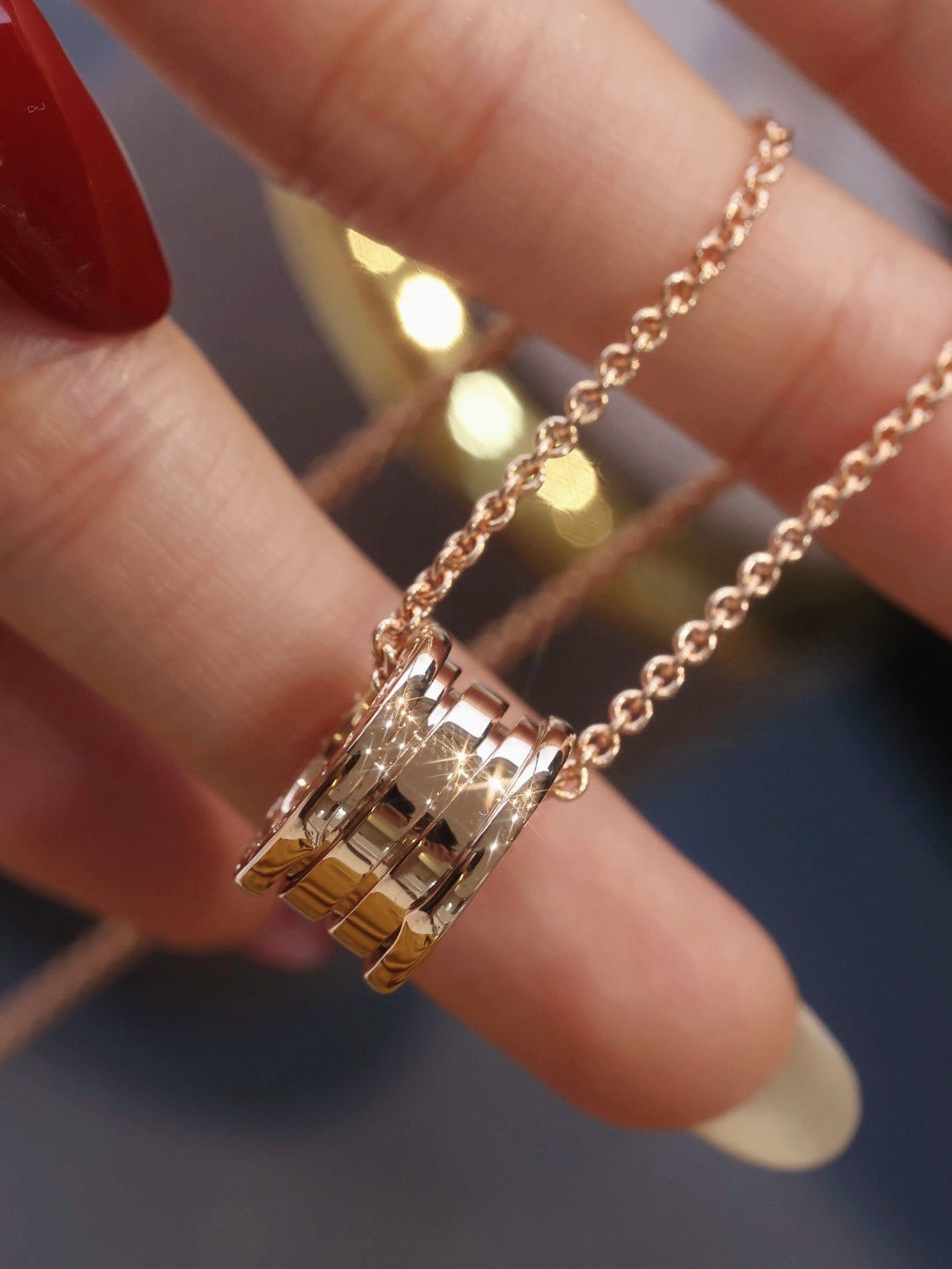 [Eterna Jewels]ZERO 1 PINK GOLD NECKLACE