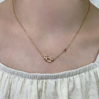 [Eterna Jewels]FORCE 10 DIAMOND PINK GOLD NECKLACE