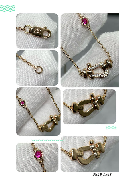 [Eterna Jewels]FORCE 10 DIAMOND PINK GOLD NECKLACE