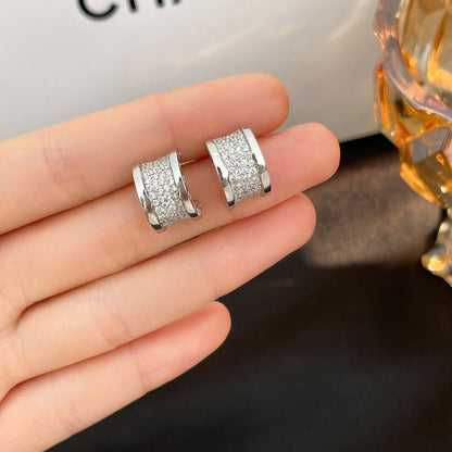 [Eterna Jewels]ZERO 1 DIAMOND PAVED EARRINGS