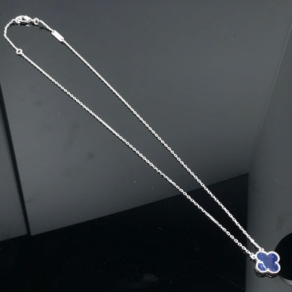 [Eterna Jewels]CLOVER PIETERSITE SILVER LONG NECKLACE