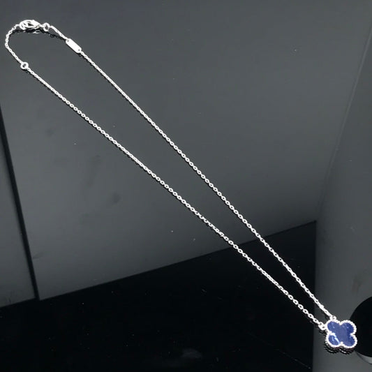[Eterna Jewels]CLOVER PIETERSITE SILVER LONG NECKLACE