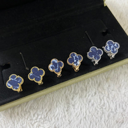 [Eterna Jewels]CLOVER PIETERSITE MEDIUM STUD EARRINGS