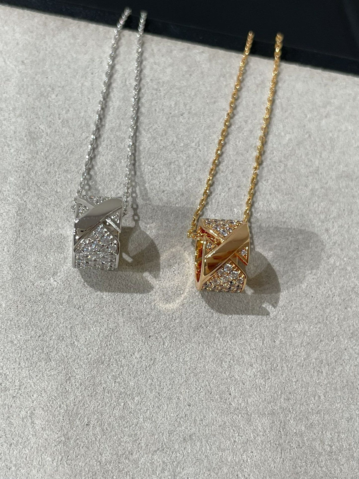 [Eterna Jewels]LIENS EVIDENCE DIAMOND PAVED NECKLACE