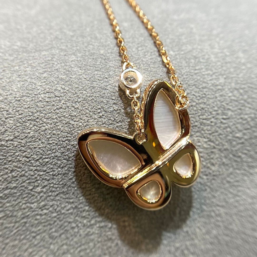 [Eterna Jewels]BUTTERFLY MOP DIAMOND NECKLACE