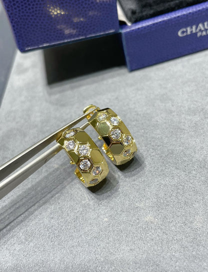 [Eterna Jewels]BEE LOVE DIAMOND HOOP EARRINGS