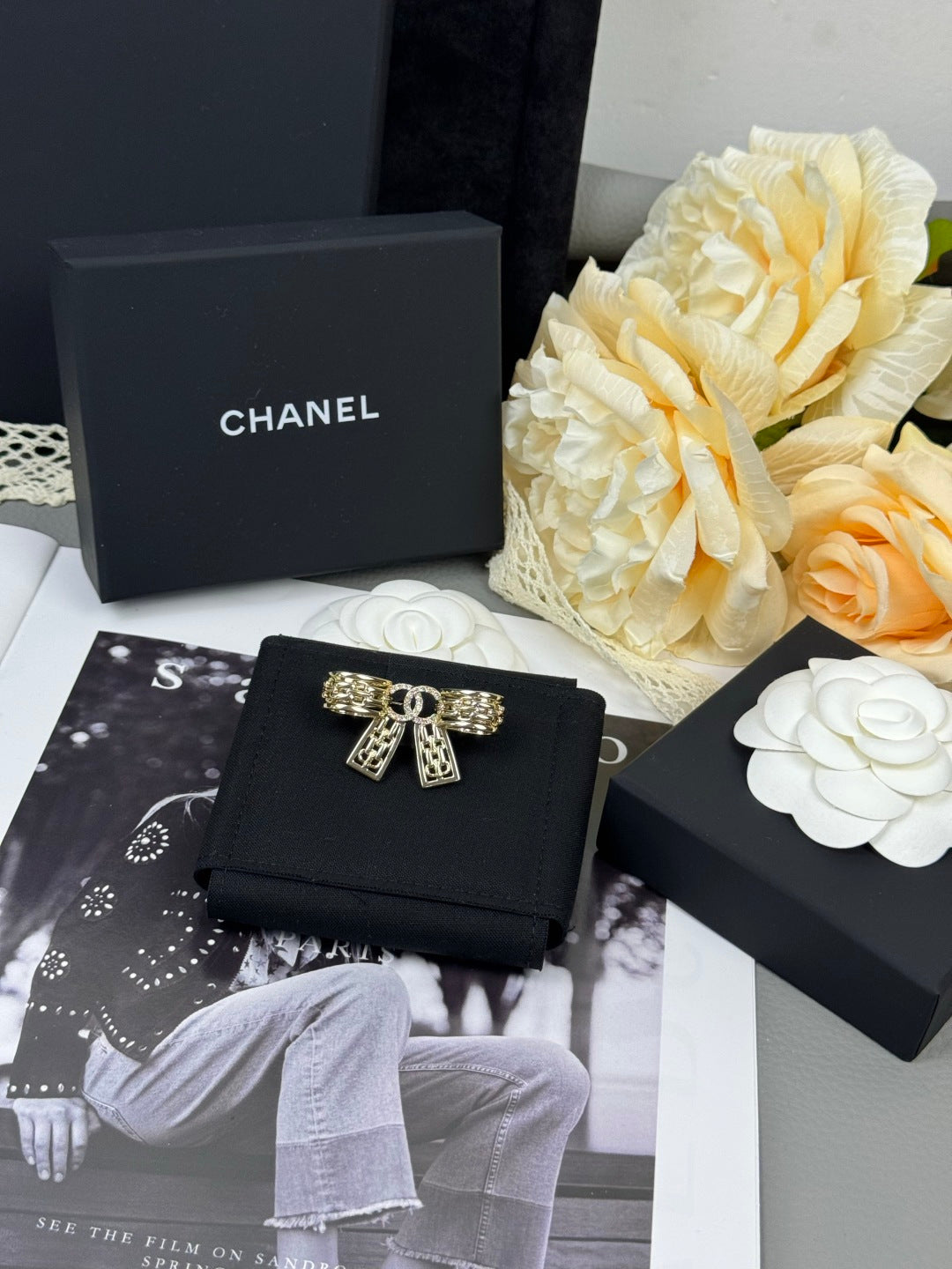 [Eterna Jewels]25K Hollow Bow Brooch