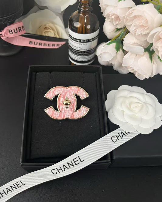 [Eterna Jewels]Pink Resin Classic Brooch 5cm