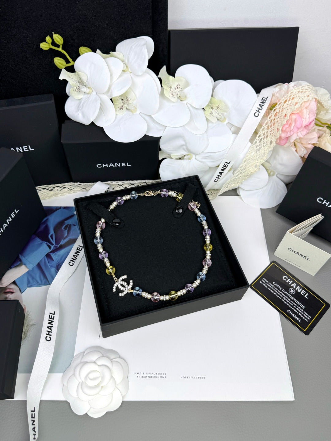 [Eterna Jewels]26C New Spring Collection Colorful Transparent Resin Necklace
