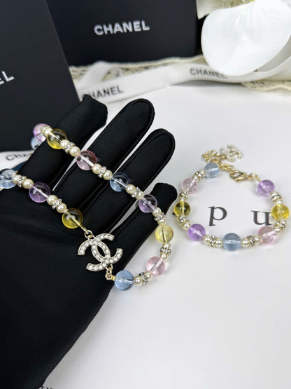 [Eterna Jewels]26C New Spring Collection Colorful Transparent Resin Necklace