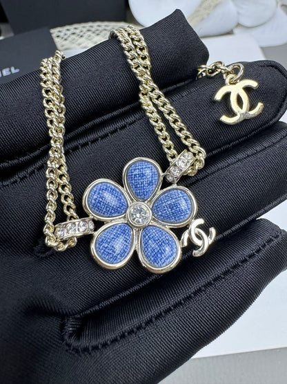 [Eterna Jewels]VOLTE New Blue Floral Double-Layer Bracelet