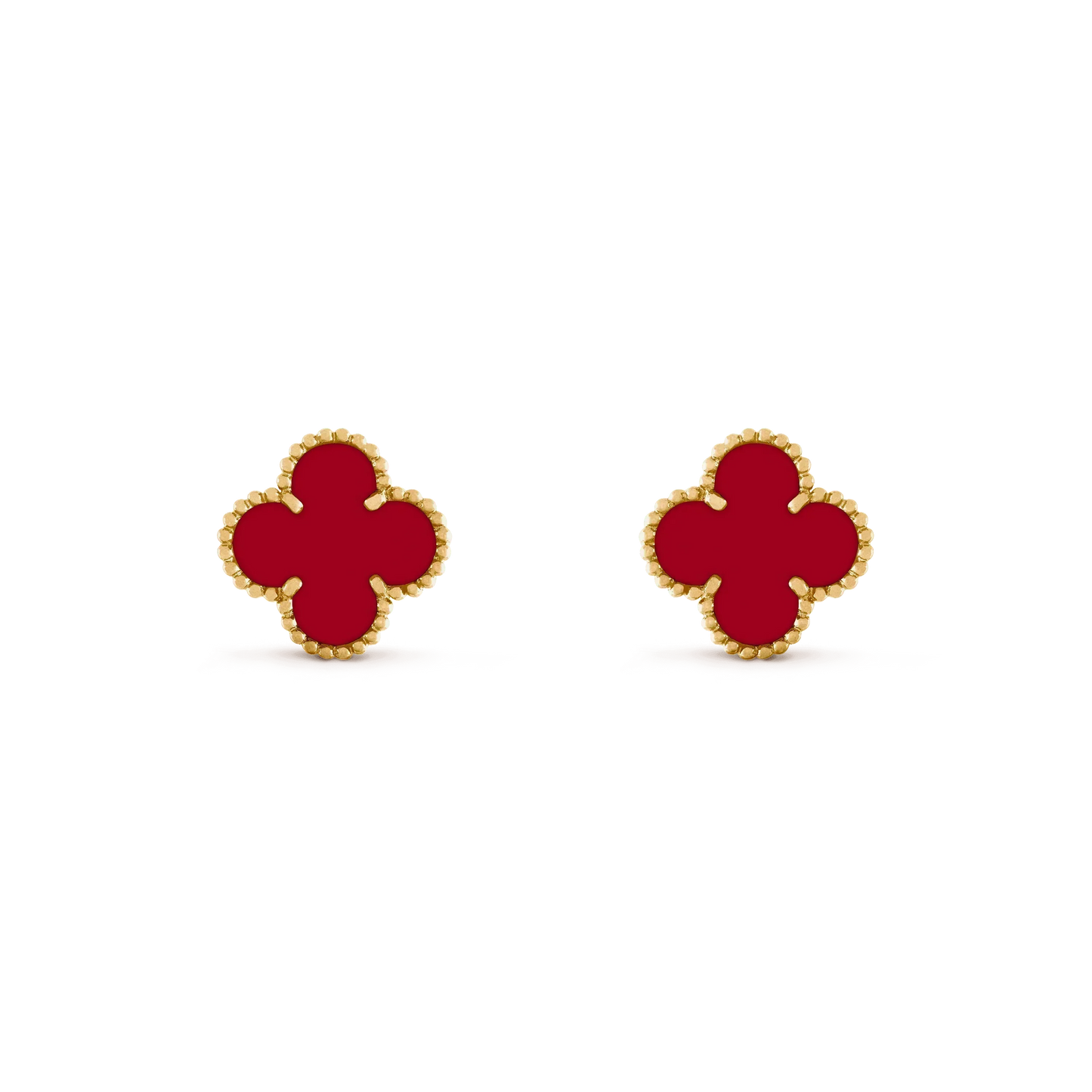 [Eterna Jewels]CLOVER MEDIUM 1 MOTIFS CARNELIAN  EARRINGS
