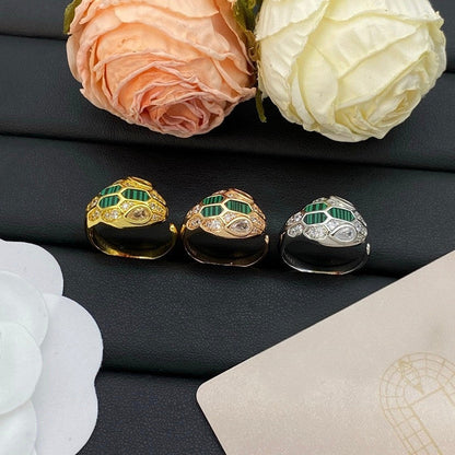 [Eterna Jewels]BRAND NEW ASSORTED SNAKE HEAD MALACHITE RINGS