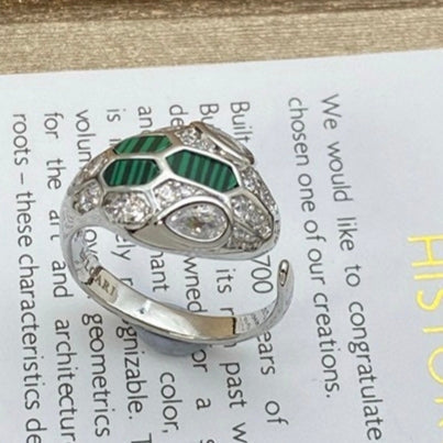 [Eterna Jewels]BRAND NEW ASSORTED SNAKE HEAD MALACHITE RINGS