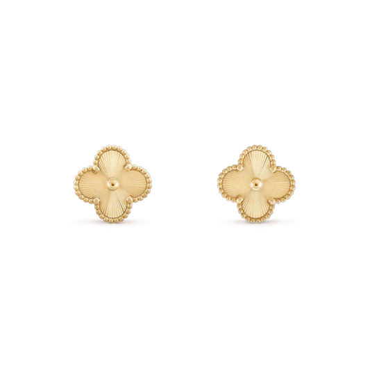 [Eterna Jewels]CLOVER MINI 9.5MM LASER EARRINGS