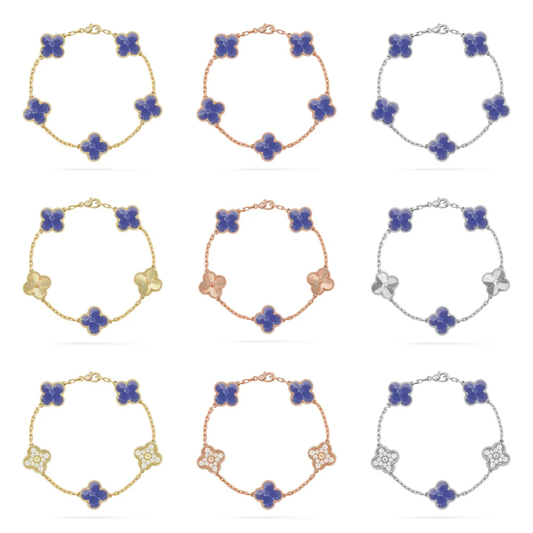 [Eterna Jewels]CLOVER 5 MOTIF BLUE VEINS BRACELET COLLECTION