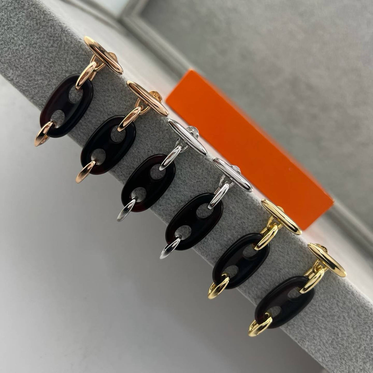 [Eterna Jewels]BROWN PIG NOSE EARRINGS