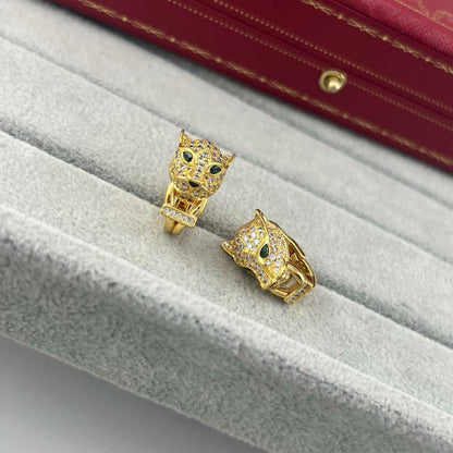 [Eterna Jewels]FULL PAVE LEOPARD HEAD EAR CUFFS