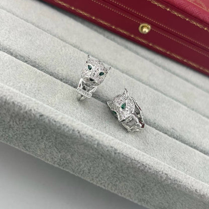 [Eterna Jewels]FULL PAVE LEOPARD HEAD EAR CUFFS