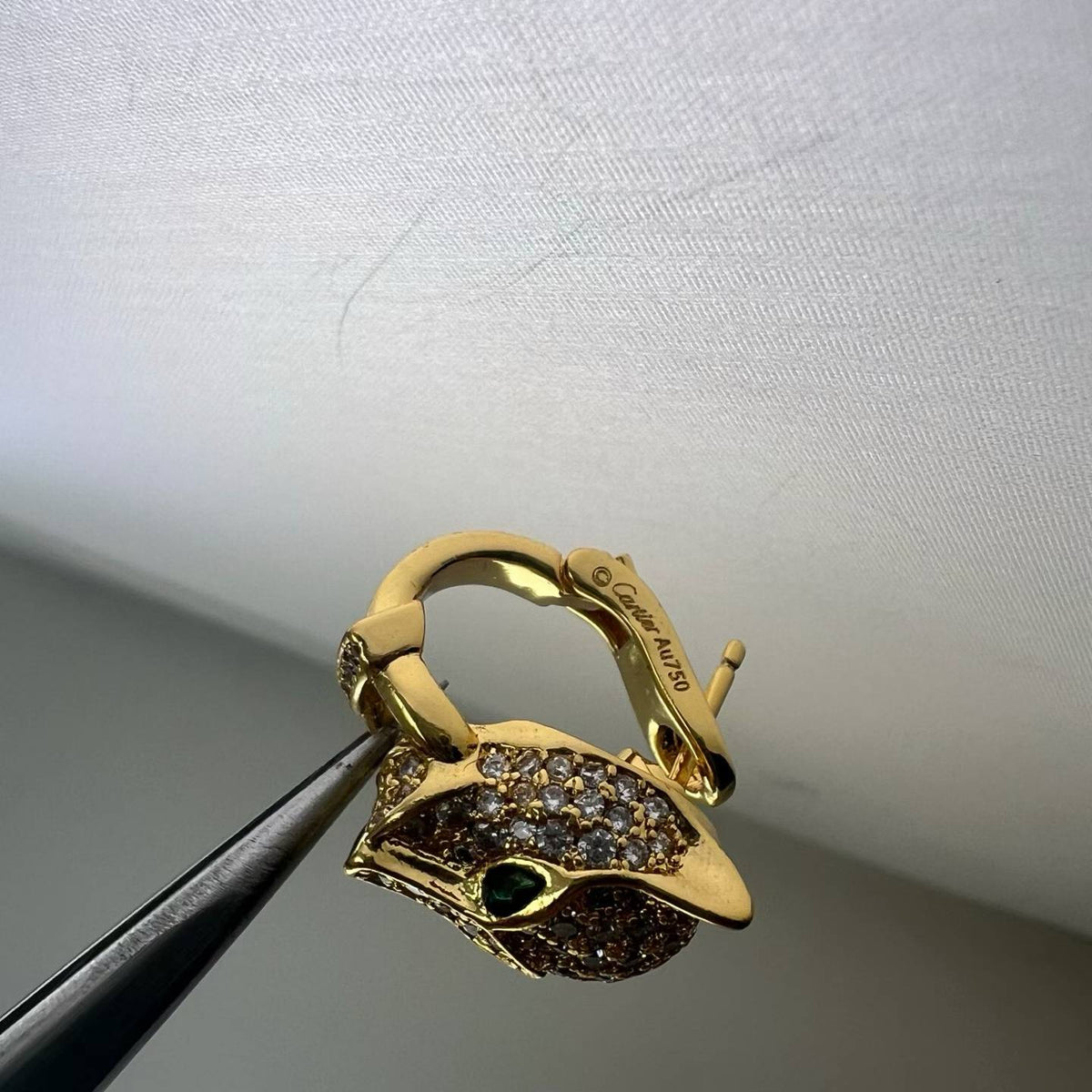 [Eterna Jewels]FULL PAVE LEOPARD HEAD EAR CUFFS