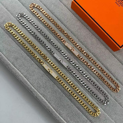 [Eterna Jewels]FULL PAVE PIG NOSE BELT NECKLACE