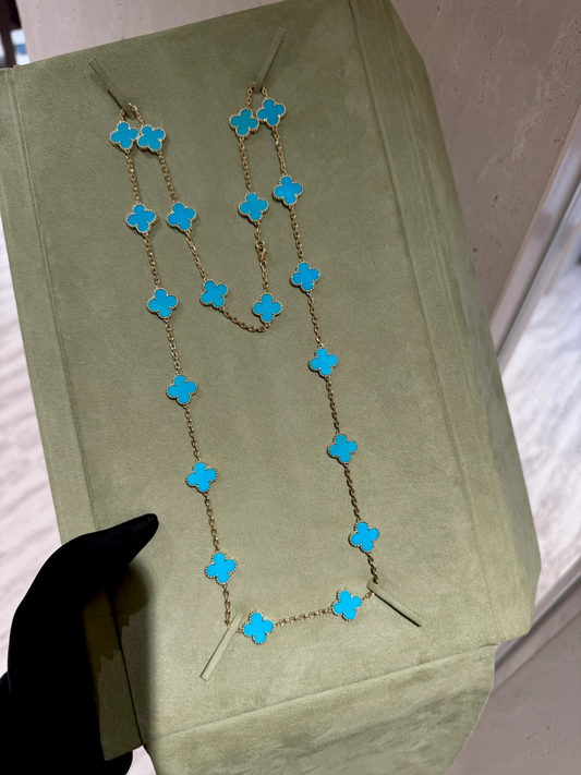 [Eterna Jewels]CLOVER 20 MOTIFS TURQUOISE GOLD
